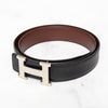 Hermès Reversible H Black And Brown Leather Belt Size 85