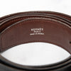 Hermès Reversible H Black And Brown Leather Belt Size 85