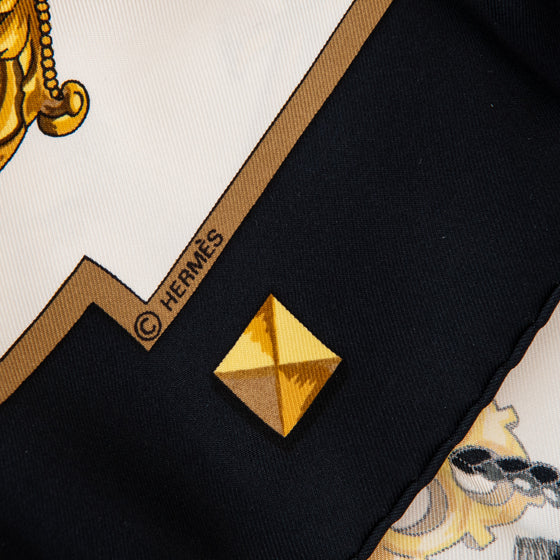 Hermès Les Cles Silk Scarf