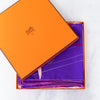 Hermes Purple Silk Comme Histoires Scarf