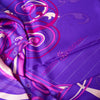 Hermes Purple Silk Comme Histoires Scarf
