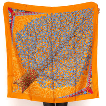  Hermès Silk Axis Mundi Silk Scarf