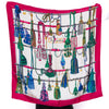 Hermès Passementerie Rose Pink Silk Scarf