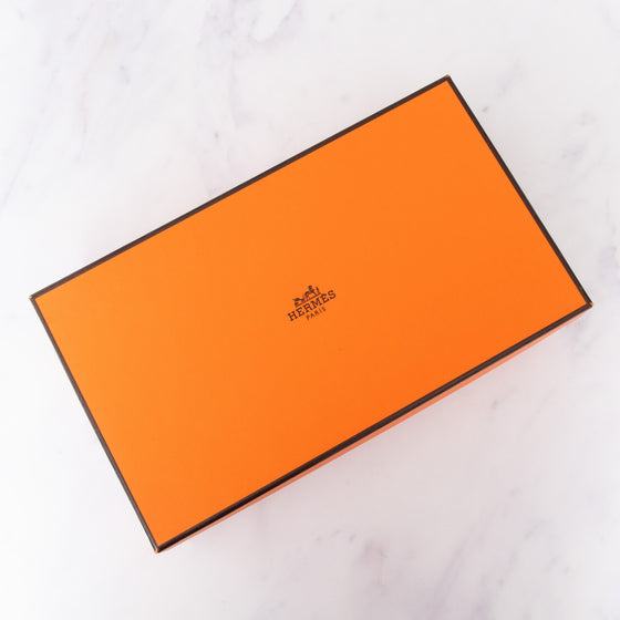 Hermès Tri Colour Black Grey Caramel Leather Heel Shoes