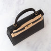 **UNUSED** Hermes Kelly 28 Black Epsom Sellier Permabrass Hardware Bag