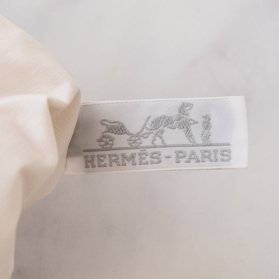 Hermès Bolide Ecru Fabric Pouch