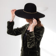  Hermes Black Chaine d'Ancre Felt Hat