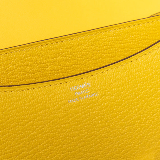 Hermes Constance III 18 Miroir Chevre Jaune De Naples 2025