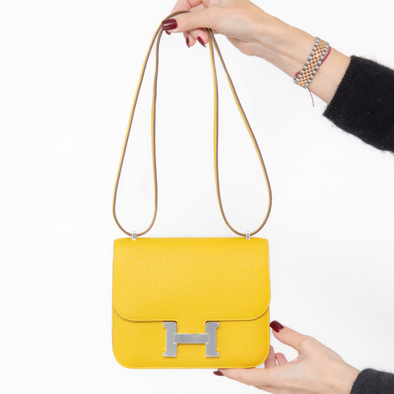 Hermes Constance III 18 Miroir Chevre Jaune De Naples 2025