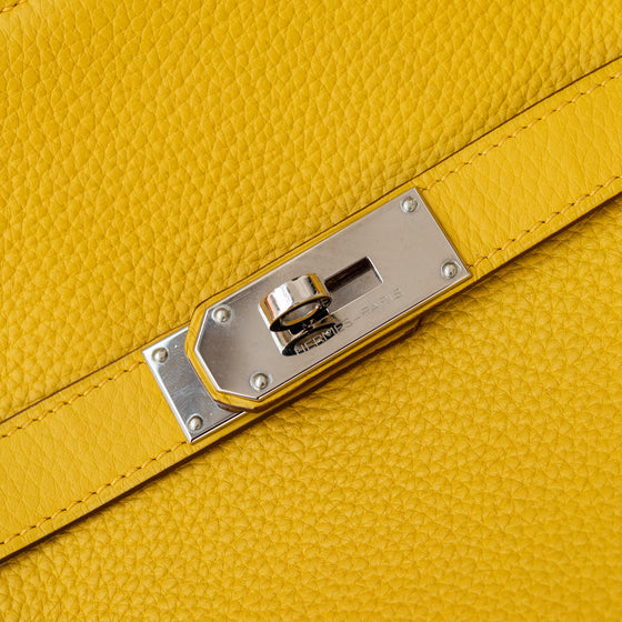 Hermes Jypsiere 34 Soleil Togo Leather Crossbody Bag