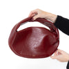 Khaite Olivia Burgundy Patent Leather Bag