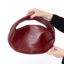  Khaite Olivia Burgundy Patent Leather Bag