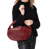 Khaite Olivia Burgundy Patent Leather Bag