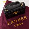 Launer London Black Leather Handbag