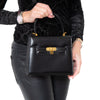 Launer London Black Leather Handbag