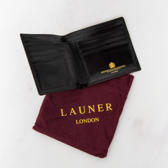 Launer London Black Leather Wallet