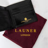 Launer London Black Leather Wallet