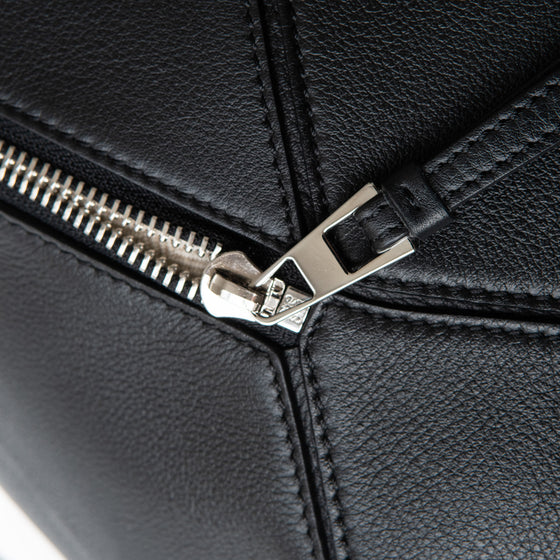 Loewe Black Puzzle Medium Leather Shoulder Bag