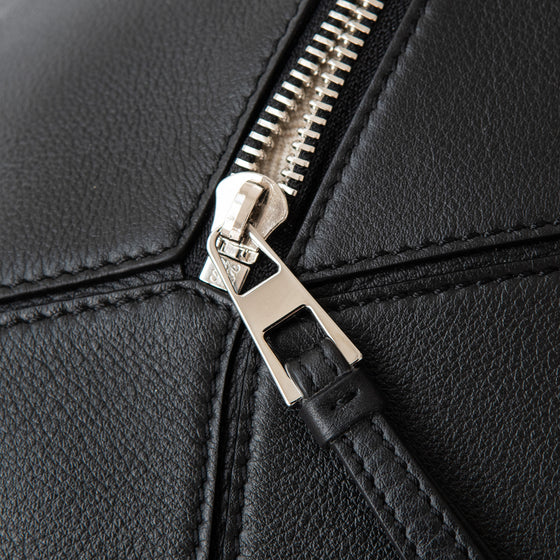 Loewe Black Puzzle Medium Leather Shoulder Bag