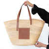 Loewe Large Raffia Basket Tote Bag