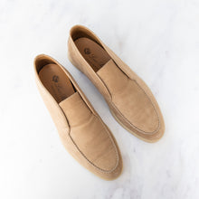  Loro Piana Open Walk Beige Suede Loafers
