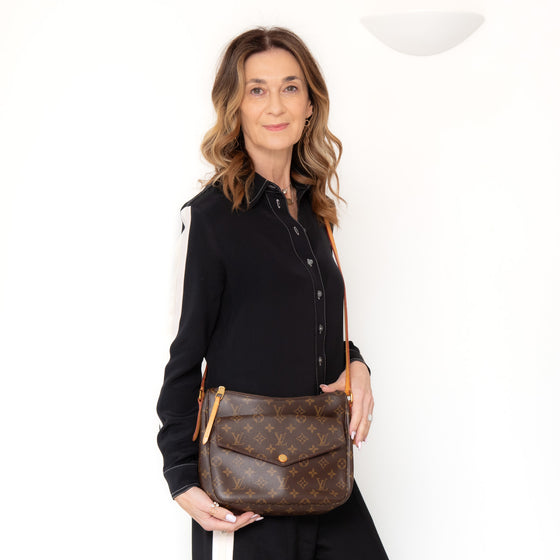 Louis Vuitton Mabillon Monogram Leather Bag