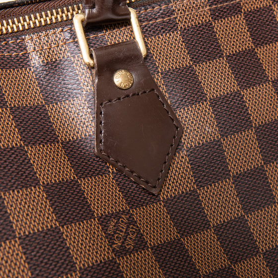 Louis Vuitton Speedy 30 Damier Ebene Tote Bag