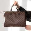 Louis Vuitton Speedy 30 Damier Ebene Tote Bag