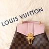 Louis Vuitton Damier Clapton Ebene Leather Magnoli Pink Backpack