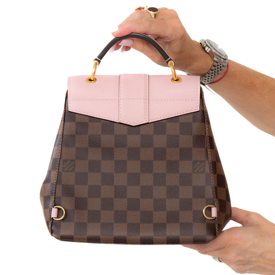 Louis Vuitton Damier Clapton Ebene Leather Magnoli Pink Backpack – EVEYSPRELOVED