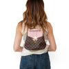 Louis Vuitton Damier Clapton Ebene Leather Magnoli Pink Backpack