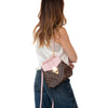 Louis Vuitton Damier Clapton Ebene Leather Magnoli Pink Backpack