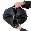 Louis Vuitton Carmel Black Mahina Leather Hobo Bag Carry top