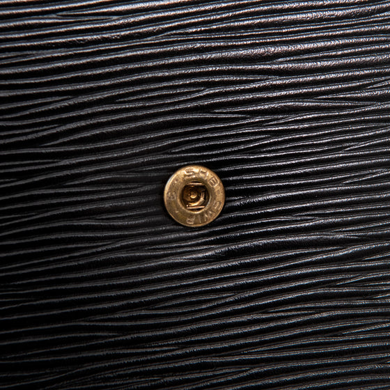 Louis Vuitton Black Epi Leather Montaigne Clutch Bag