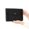 Louis Vuitton Black Epi Leather Montaigne Clutch Bag