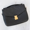 Louis Vuitton Black Pochette Metis Empreinte Leather Bag
