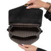 Louis Vuitton Black Pochette Metis Empreinte Leather Bag