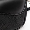 Louis Vuitton Black Pochette Montaigne Epi Leather Shoulder Bag