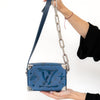 Louis Vuitton Monogram Aquagarden Mini Soft Trunk Abyss Blue Bag