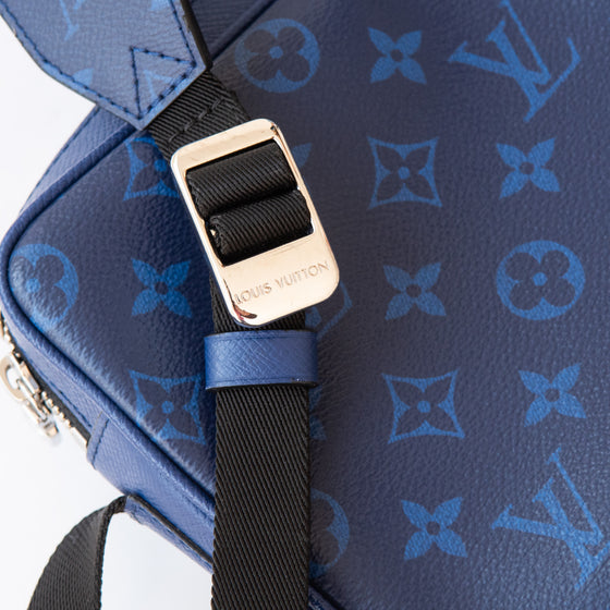 Louis Vuitton Blue Cobalt Monogram Coated Canvas And  Taigarama  Outdoor Messenger Bag