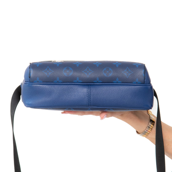 Louis Vuitton Blue Cobalt Monogram Coated Canvas And  Taigarama  Outdoor Messenger Bag