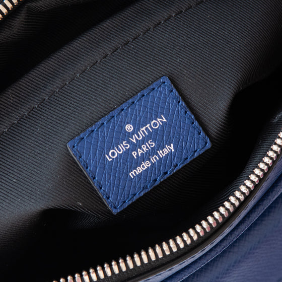 Louis Vuitton Blue Cobalt Monogram Coated Canvas And  Taigarama  Outdoor Messenger Bag