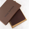 Louis Vuitton Brown Leather Notepad
