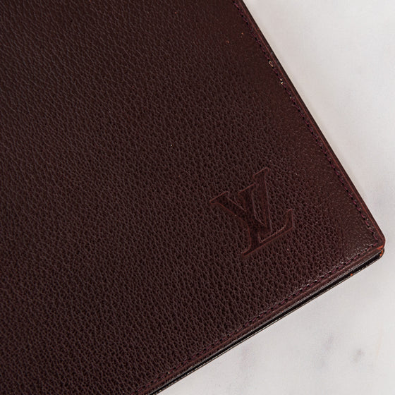 Louis Vuitton Brown Leather Notepad
