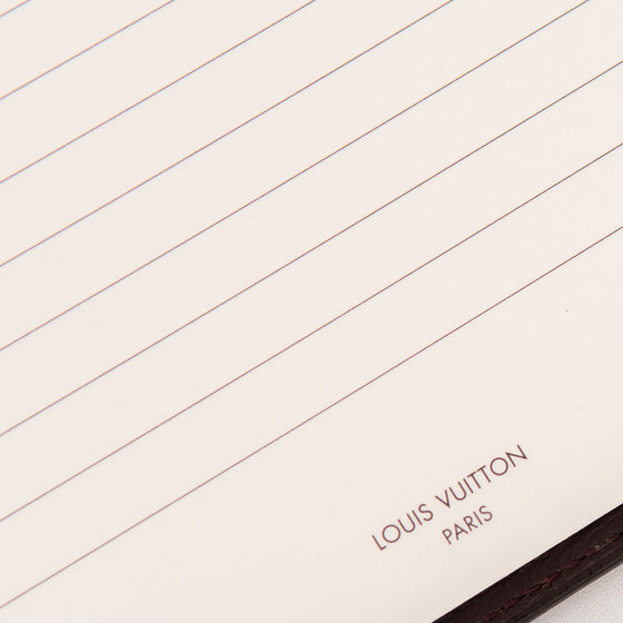 Louis Vuitton Brown Leather Notepad