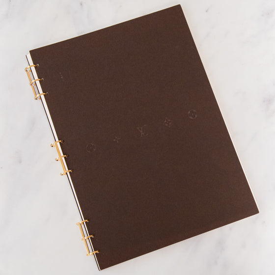 Louis Vuitton Brown Leather Notepad