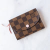 Louis Vuitton Damier Ebene Leather Rosalie Coin Purse