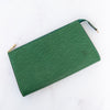 Louis Vuitton Epi Green Pouch Pochette Accessory