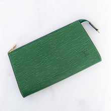  Louis Vuitton Epi Green Pouch Pochette Accessory