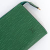 Louis Vuitton Epi Green Pouch Pochette Accessory